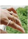 10 Pcs Gold-Tone Bohemian Leaf &amp; Pearl Ring Set