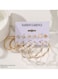 Elegant Gold Colour Tone Hoop &amp; Stud Earrings Set &ndash; 6 Pairs with Pearl &amp; Crystal Accents