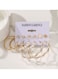 Elegant Gold Colour Tone Hoop &amp; Stud Earrings Set &ndash; 6 Pairs with Pearl &amp; Crystal Accents