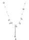 Elegant Faux Pearl and Crystal Pendant Necklace White