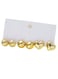 Gold-Tone CCB Half-Circle &amp; Heart Earrings 3-Piece Set