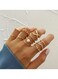 10-Piece Gold-Tone Minimalist Ring Set