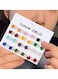 12 pairs Fashion Jewelry Square Zircon Stud Earrings Set