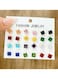 12 pairs Fashion Jewelry Square Zircon Stud Earrings Set
