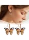 5pcs Colorful Butterfly Dangle Earrings Set