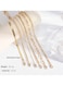 Elegant 6-Piece Gold Colour Layered Anklet Set &ndash; Stylish Alloy Chain Anklets for Women