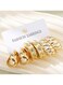 Elegant Gold Colour Tone CCB Earrings 3-Piece Fashion Set
