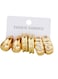 Elegant Gold Colour Tone CCB Earrings 3-Piece Fashion Set