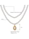 Elegant Pearl Choker Necklace with Vintage Pendant