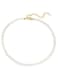 Elegant Pearl Necklace with Alloy Clasp White 0.6Cm