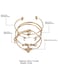 Trendy 4-Piece Minimalist Bracelet Set Gold Plated Alloy &amp; Crystal