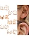 6-Piece Gold Colour Ear Cuff Set Stylish &amp; Adjustable Non-Piercing Earrings