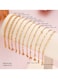 11-Piece Gold-Tone Chain Bracelet Set Elegant &amp; Adjustable