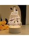 Happy Birthday Cake 3D LED Lamp White