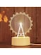 Ferris Wheel 3D LED Lamp White