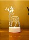 Deer 3D LED Lamp White