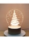 Christmas Tree 3D LED Lamp White