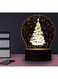 Christmas Tree 3D LED Lamp White
