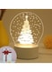 Christmas Tree 3D LED Lamp White