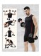 Gym Fitness Equipment Rubber Hex Dumbbell 1 Pc Black 10kg