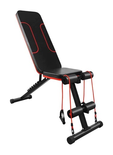 All-in-One Fitness Station Multifunctional Dumbbell Bench Black 1295x450x1180mm