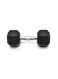 Gym Fitness Equipment Rubber Hex Dumbbell 1 Pc Black 5kg