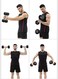 Gym Fitness Equipment Rubber Hex Dumbbell 1 Pc Black 5kg