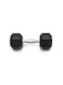Gym Fitness Equipment Rubber Hex Dumbbell 1 Pc Black 7.5 Kg
