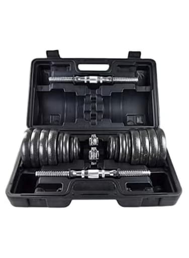 15kg Adjustable Weight Dumbbell Set with Case