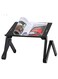 Extended Version Laptop Desk: Aluminium Alloy Folding Portable Laptop Table Notebook Desk Stand Bed Sofa Tray with Book Holder