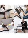 Extended Version Laptop Desk: Aluminium Alloy Folding Portable Laptop Table Notebook Desk Stand Bed Sofa Tray with Book Holder