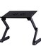 Aluminium Alloy Folding Portable Laptop Table Stand for Bed and Sofa, Black