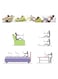 Aluminium Alloy Folding Portable Laptop Table Stand for Bed and Sofa, Black