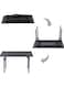 Portable Adjustable Laptop Tables for Bed, Sofa, and Beyond Black Walnut 80cm x 50cm x 75cm
