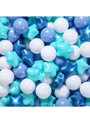 Pack Of 50 Thickened Five-Pointed Star Ocean Ball &ndash; Baby Chewable Wave Ball Pool Toy (5.5 cm, Mixed Colors)