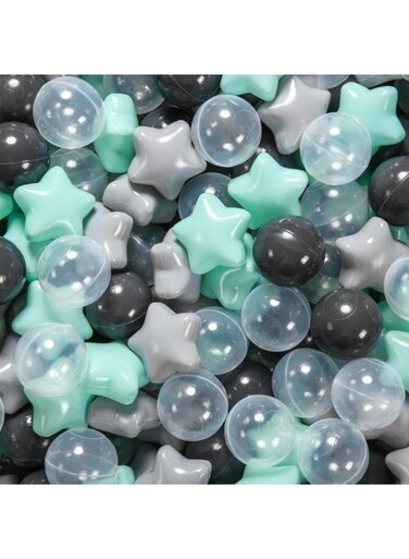 Pack Of 50 Thickened Five-Pointed Star Ocean Ball &ndash; Baby Chewable Wave Ball Pool Toy (5.5 cm, Mixed Colors)