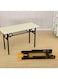 Multipurpose Wooden Foldable Desk Single Layer White Oak (80 &times; 50 &times; 75 cm)