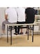 Multipurpose Wooden Foldable Desk Single Layer White Oak (80 &times; 50 &times; 75 cm)
