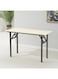 Multipurpose Wooden Foldable Desk Single Layer White Oak (80 &times; 50 &times; 75 cm)