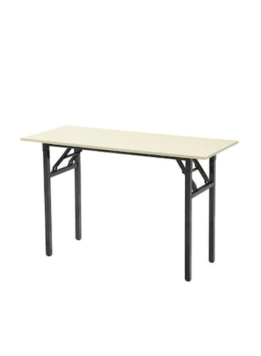 Multipurpose Wooden Foldable Desk Single Layer White Oak (80 &times; 50 &times; 75 cm)