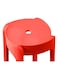 Thickened Plastic Stool for Dining Table &amp; Home Use Stackable, Portable Round Stool (Red, 30cm)