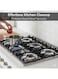 Pack Of 4 Thickened Round Aluminum Foil Gas Stove Protective Mat