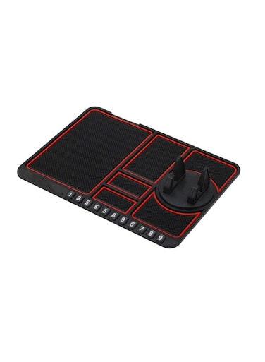 Silicone Anti-Skid Mat for Car Dashboard Red