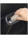 Compact Car Trash Can Dustbin with Door Side Hanging Design Black.