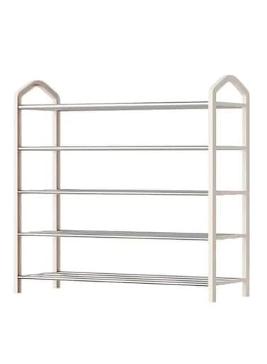 5-Tier Shoe Rack Storage Organizer: Stylish, Sturdy, and Space-Saving White