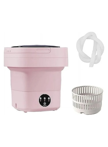 Portable Foldable Washing Machine 8L Pink