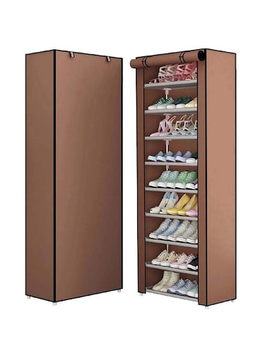 9 Tiers Shoe Rack With Dustproof Closet Shoe Storage Organizer