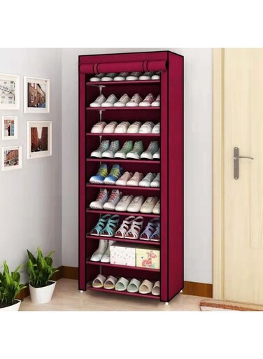 9 Tiers Shoe Rack With Dustproof Closet Shoe Storage Organizer