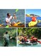 15L Black Double-Strap Waterproof Outdoor Sport PVC Bag