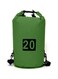20L Army Green Double-Strap Waterproof Outdoor Sport PVC Bag